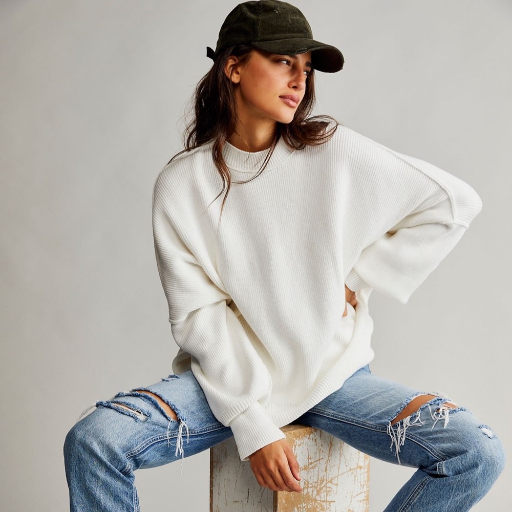 Free People Cream Sweater